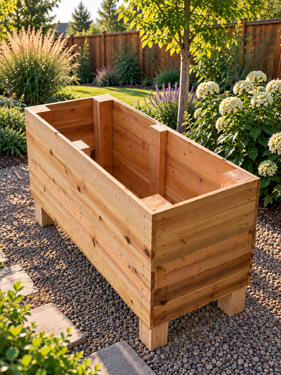 Green Pergola custom planter box